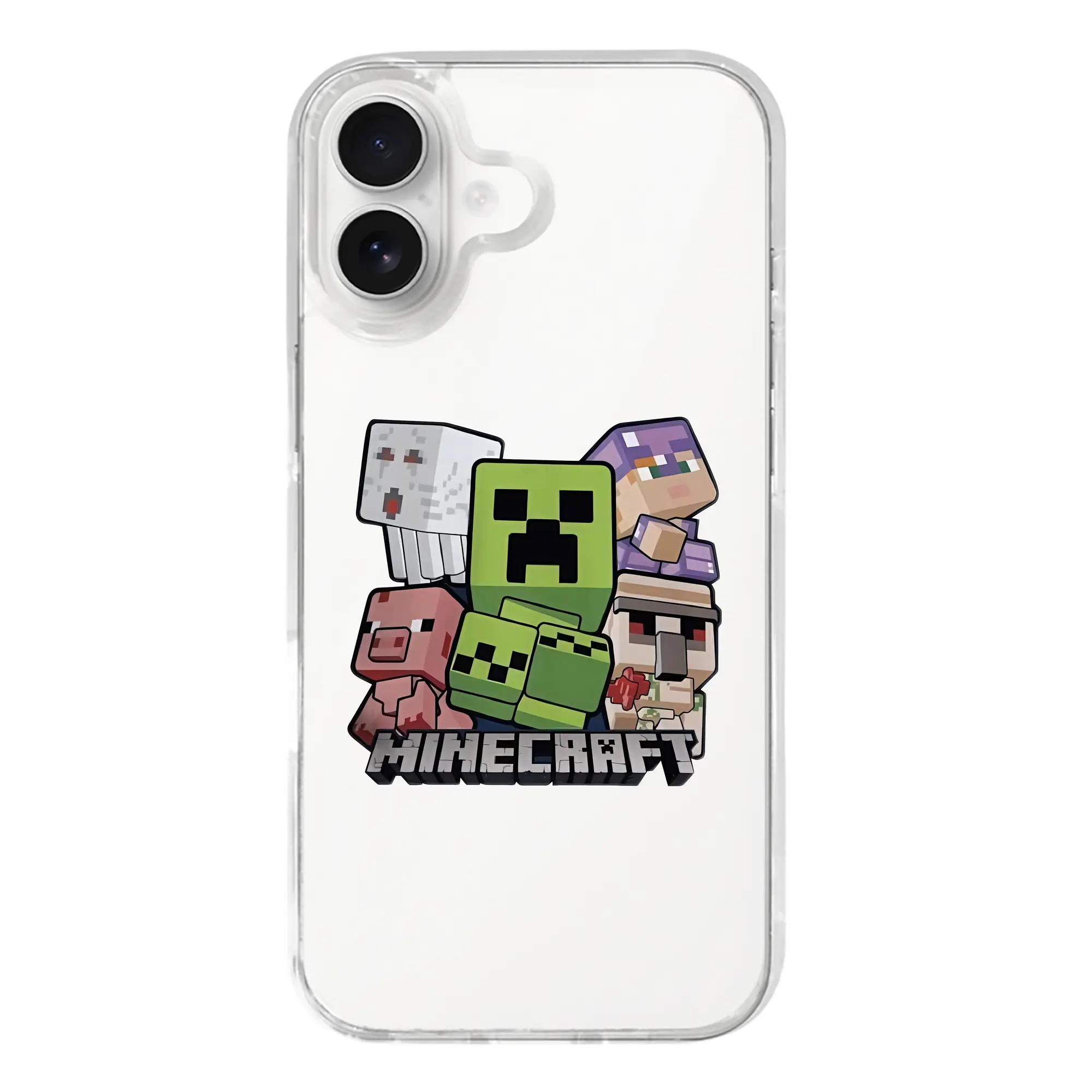 マイクラ グッズ  マイクラ - iPhone 17シリーズ 透明スマホケース – 薄型・耐衝撃・精密フィット保護カバー